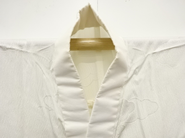  雲模様織り出し　単衣長襦袢